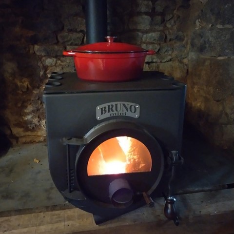 Poêle à bois canadien BRUNO Mini 10 Cuisson