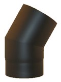 Coude 45°acier 2mm noir mat